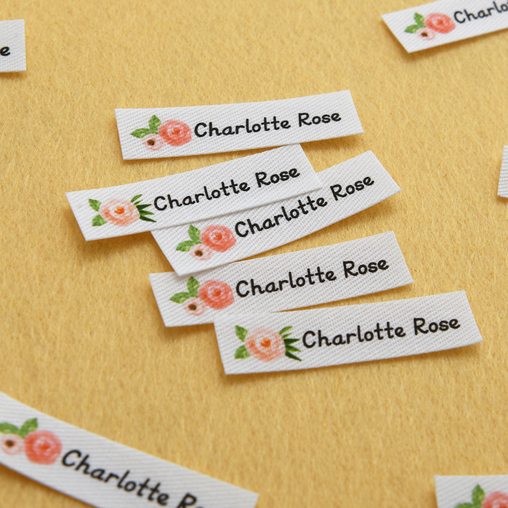 Sewing Textile Art - Pattern Design Cotton Labels 50x12.5mm |