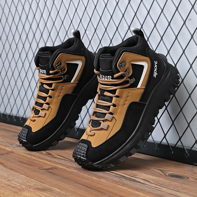 Sewing Garment - Men's Wide Width Hiking Shoes Non-Slip