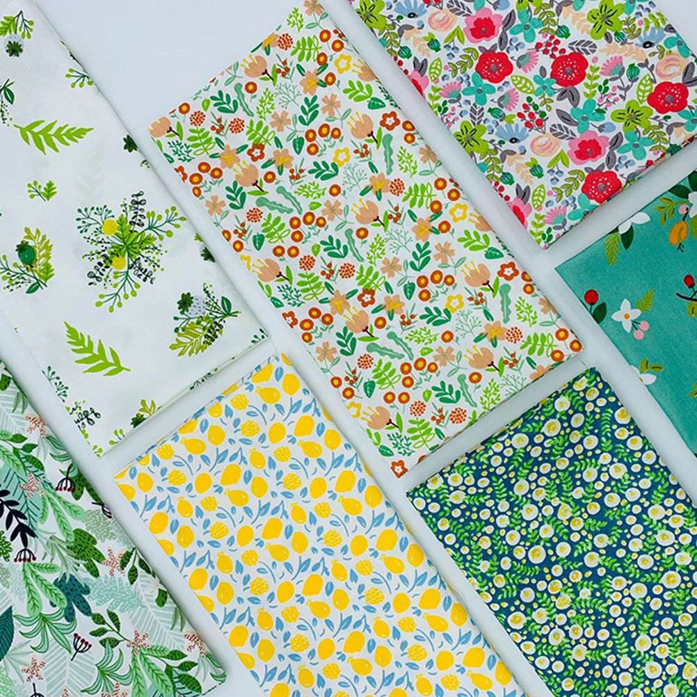 Sewing In Textile - 7 Pcs Floral Sewing Cloth Precut