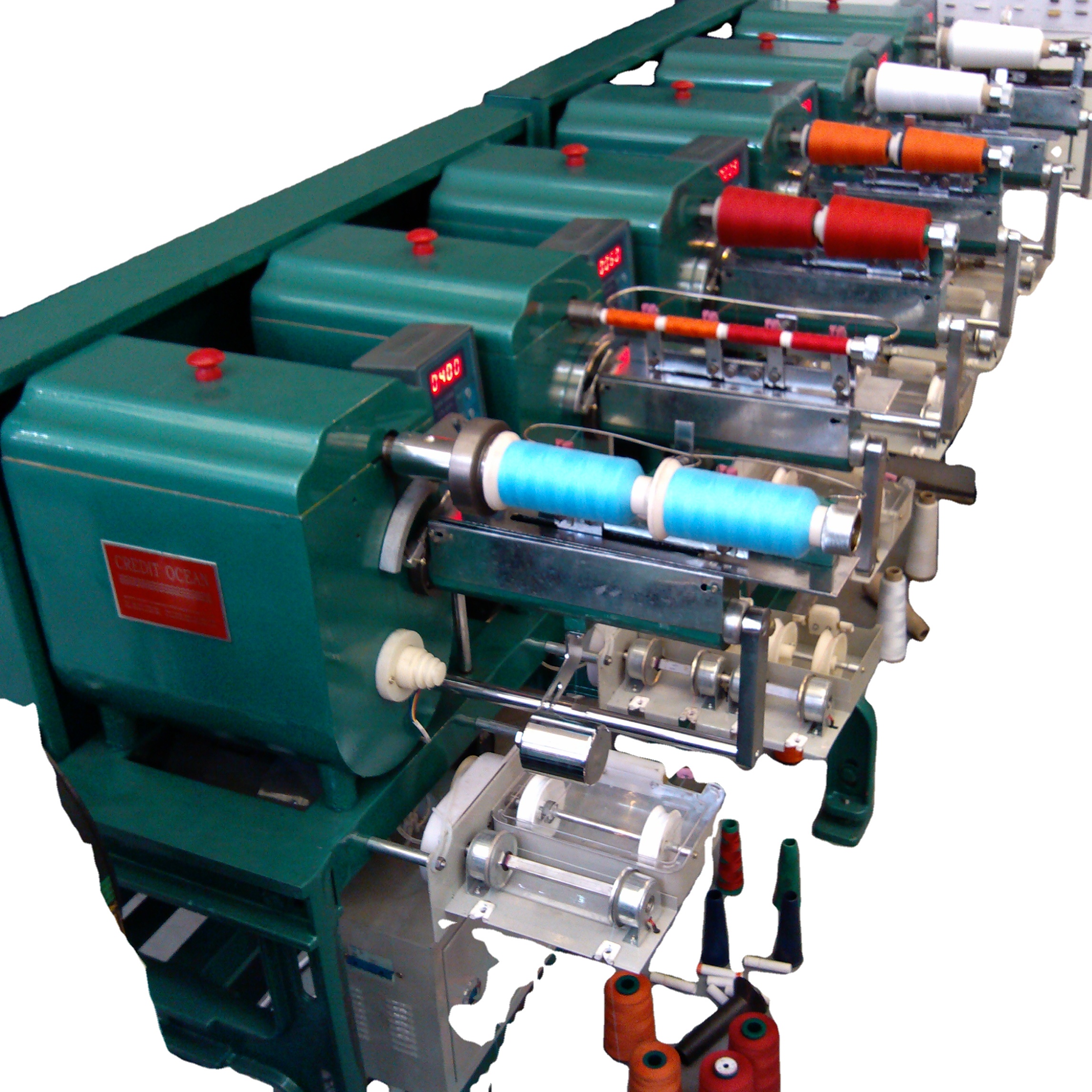 Sewing Machine In Textile - 6 Spindle Sewing Thread Winding Machine