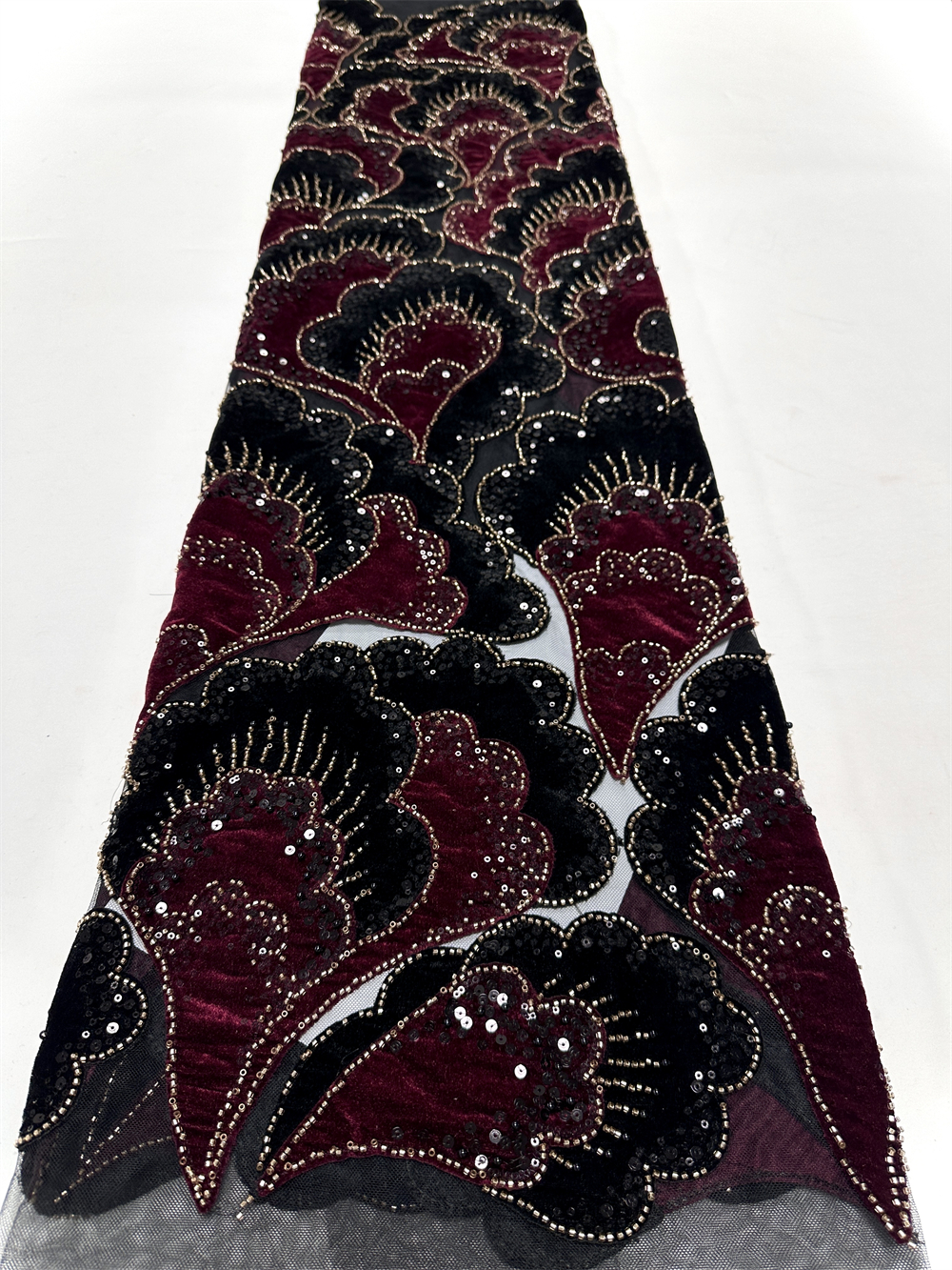 Sewing Velvet Fabric - New African Velvet Lace Fabric 5