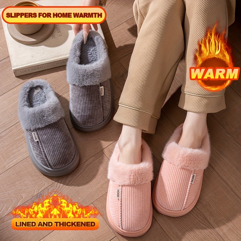Sewing House - Winter couple Indoor EVA Home Slippers