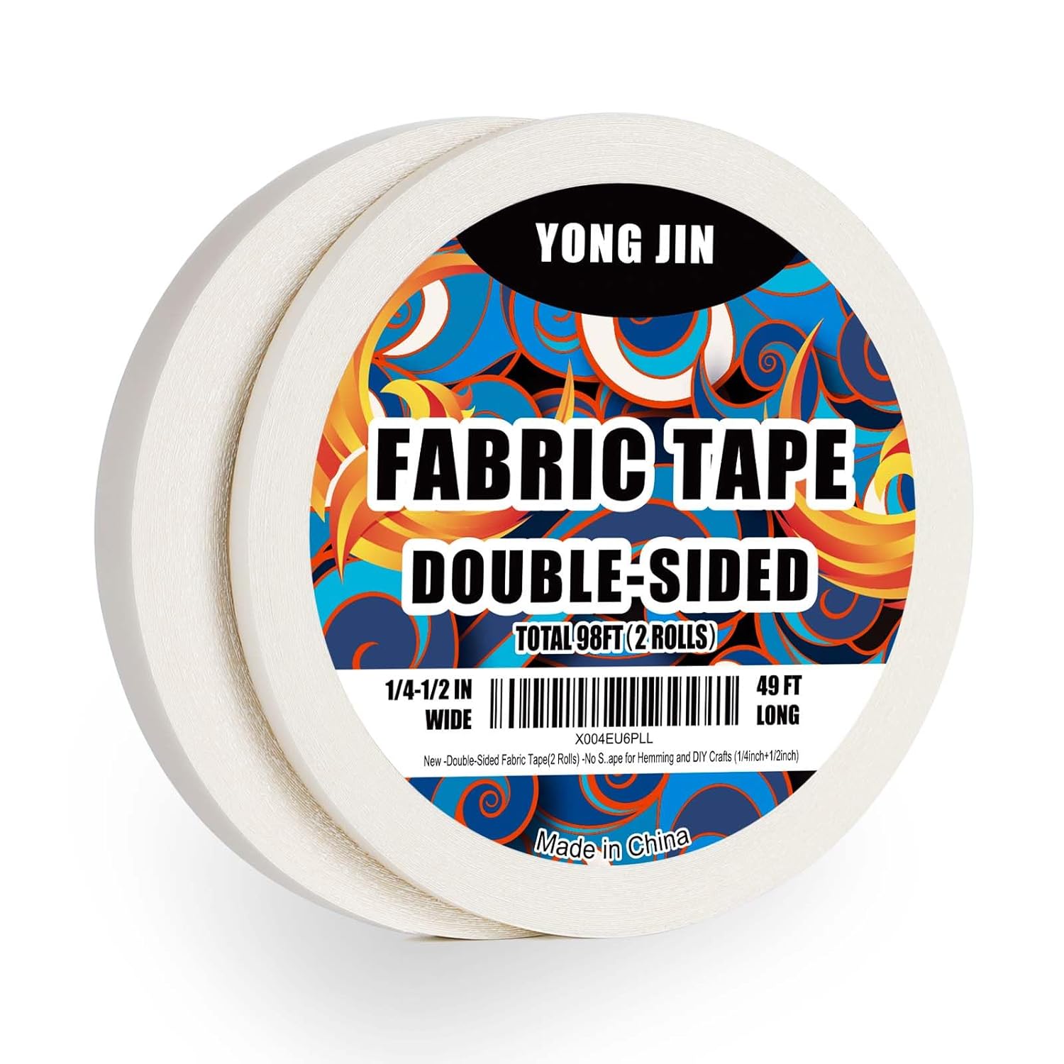Sewing Repair - Double-Sided Fabric Tape 2 Rolls -