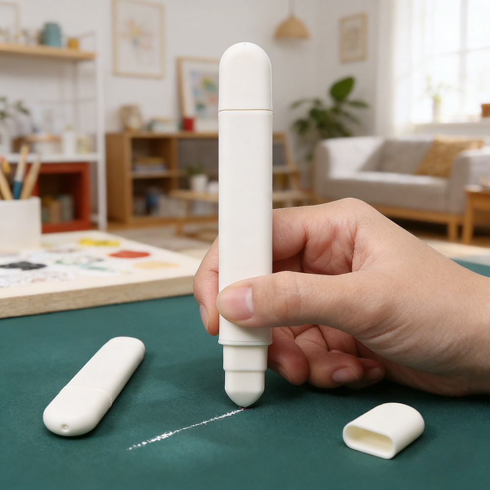 Tailor Chalk Marker - White Plastic Refillable Chalk Pen with