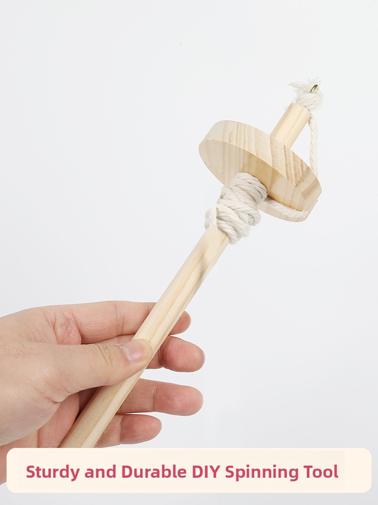 Sewing In Textile - Wooden Spinning Mallet DIY Yarn Comb