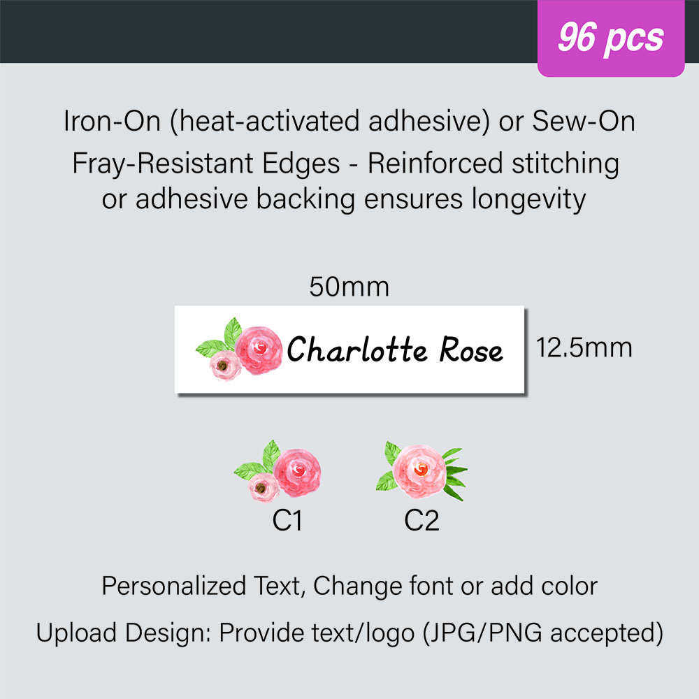 Pattern Design Cotton Labels 5 - Sewing Textile Art ulasan dan harga
