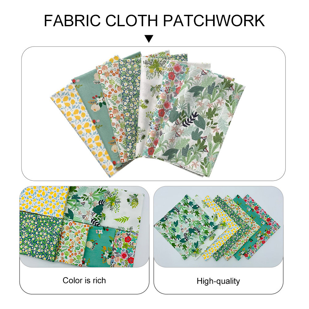 7 Pcs Floral Sewing Cloth Prec - Sewing In Textile ulasan dan harga