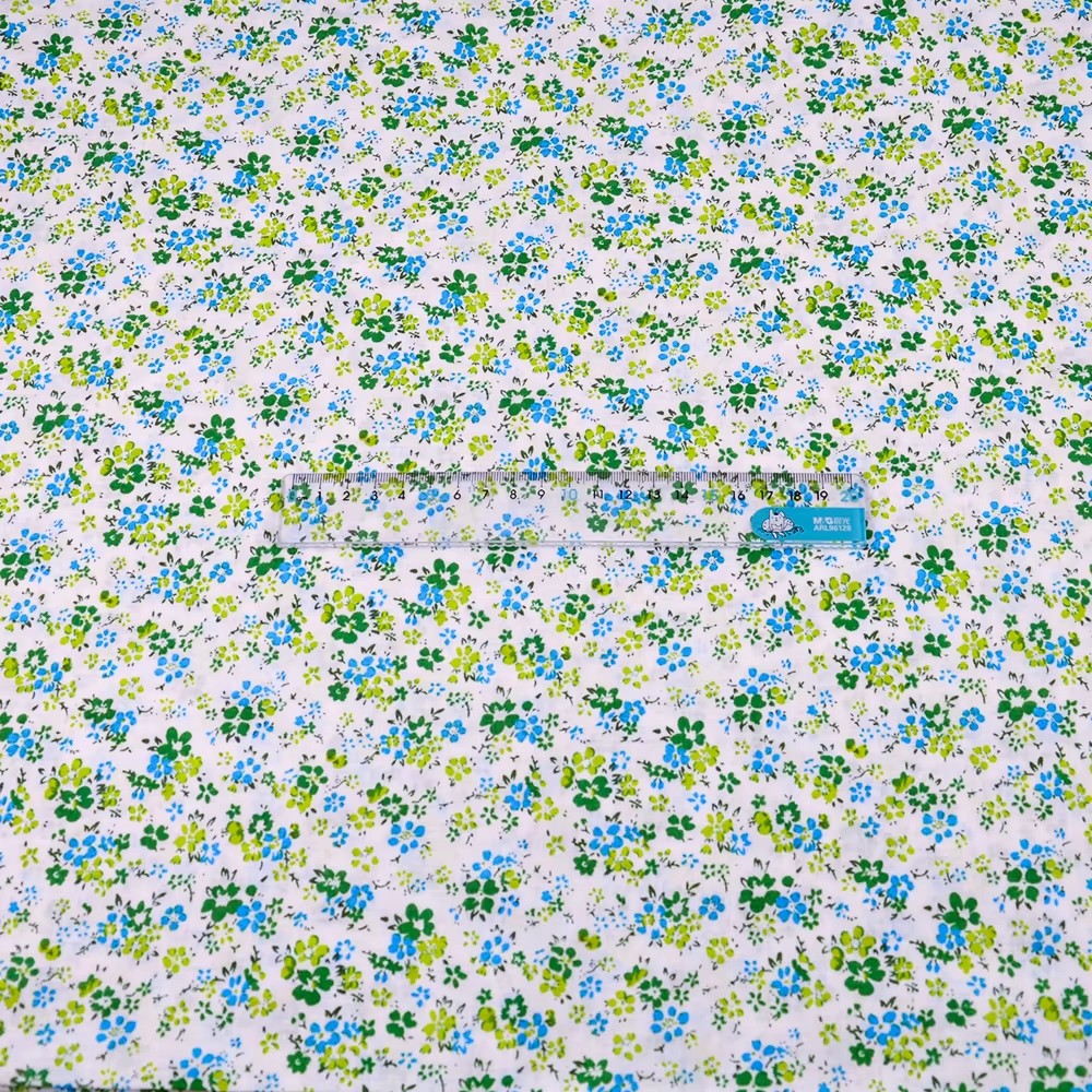 Teramila Small Flower Green Pl - Sewing Textile Art ulasan dan harga