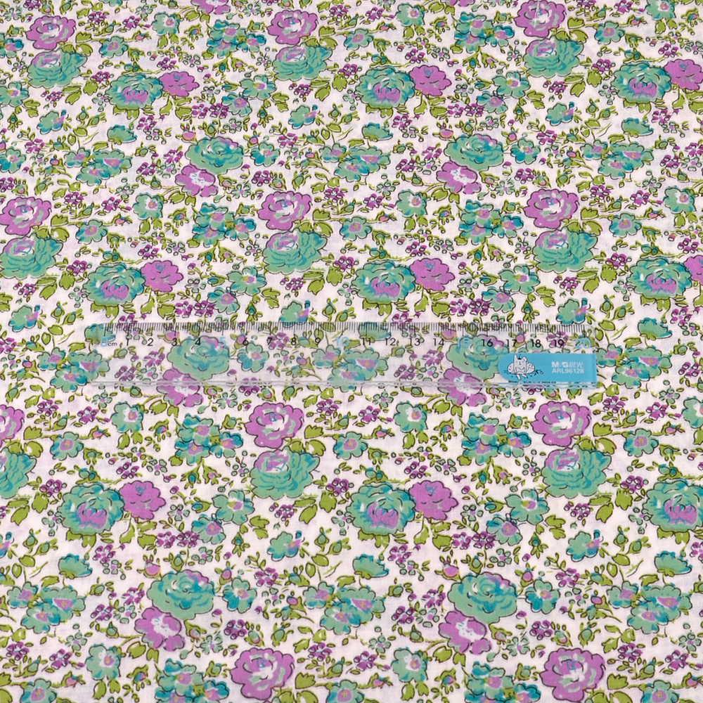 Teramila Small Flower Green Pl - Sewing Textile Art ulasan dan harga