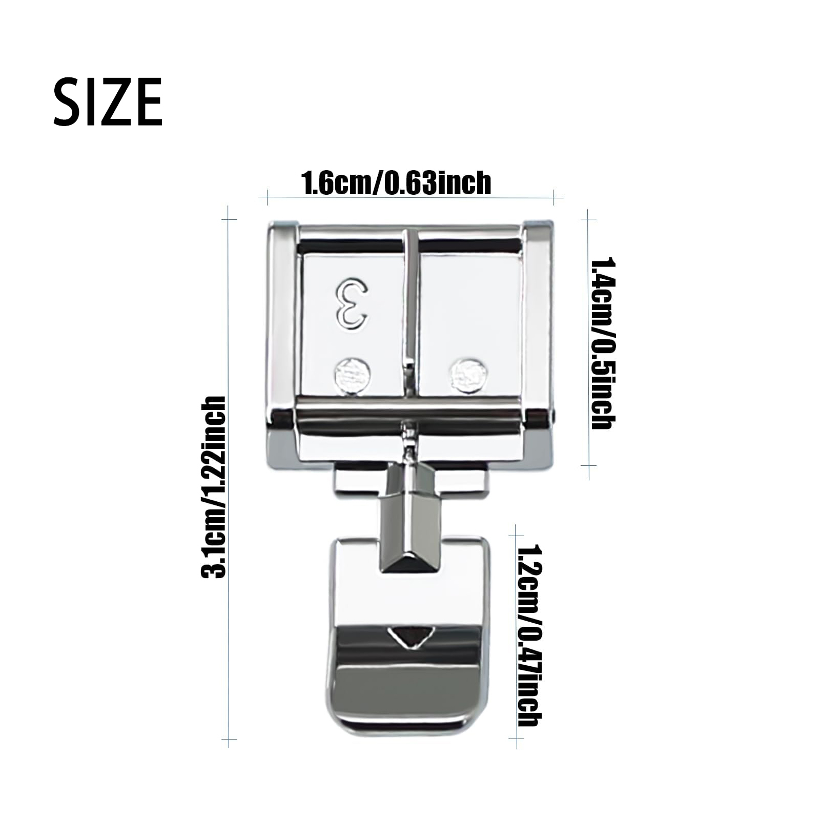 2Pcs #006905008 Zipper Presser - Zipper Foot Presser ulasan dan harga
