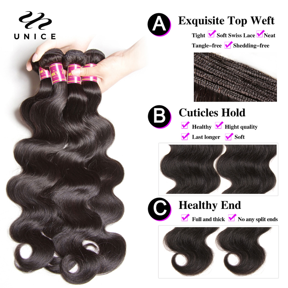 UNice Body Wave Bundles Natura - Sewing Lab ulasan dan harga