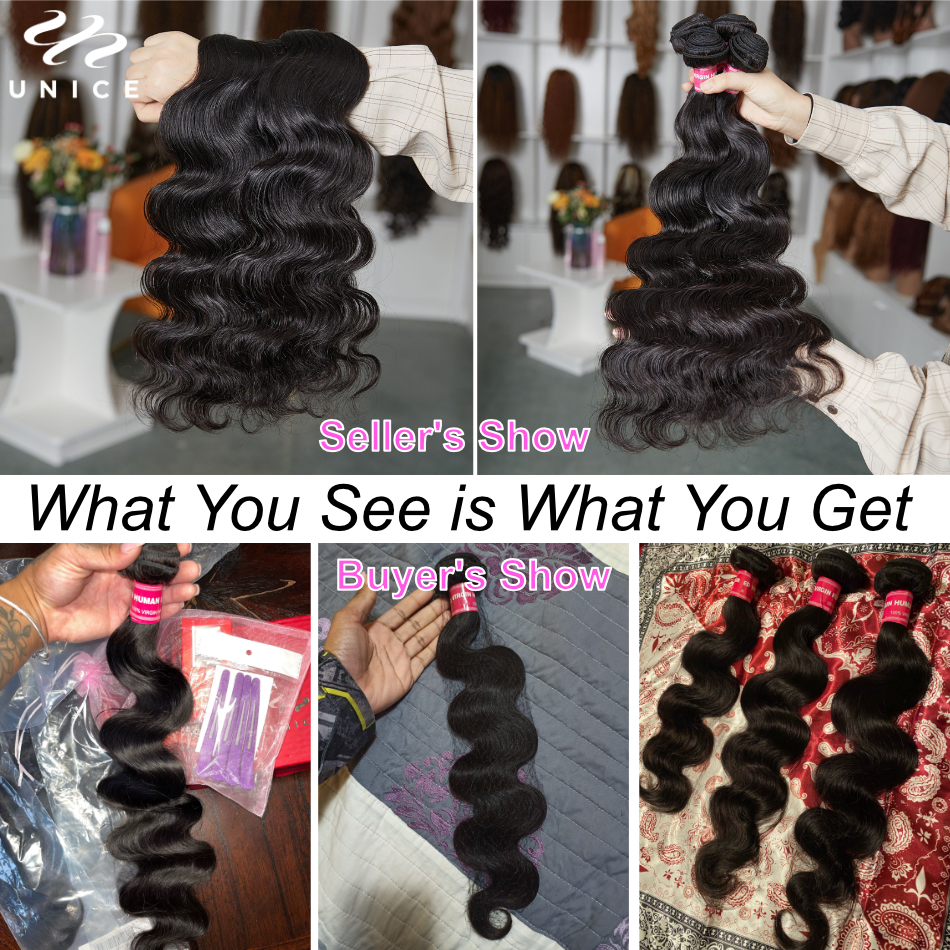 UNice Body Wave Bundles Natura - Sewing Lab ulasan dan harga