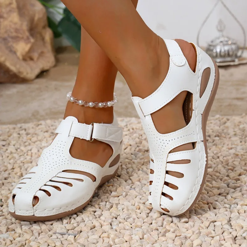 Women Closed Toe Fisherman San - Velcro Sew On ulasan dan harga