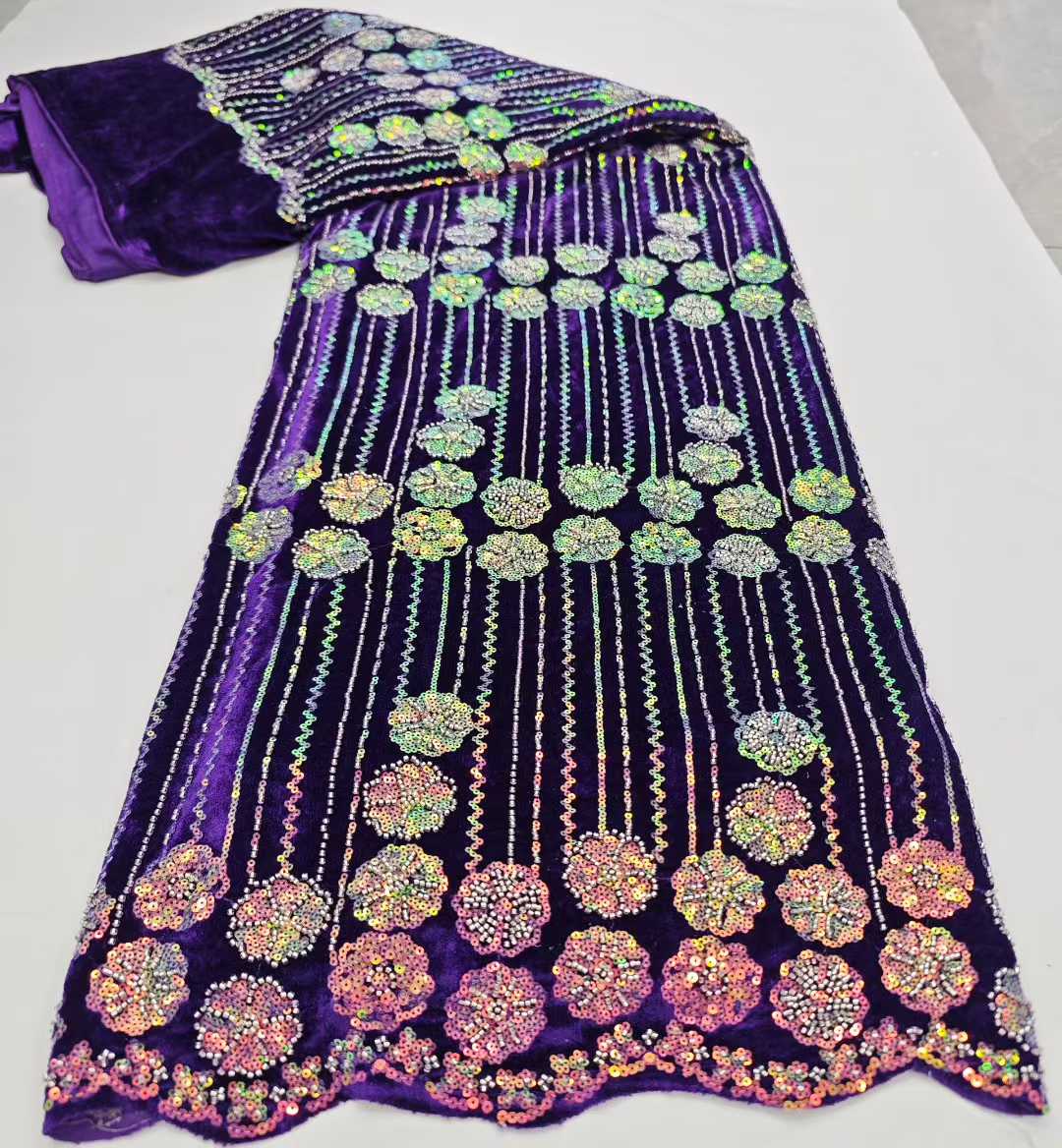 2026 New Design Luxury French  - Sewing Velvet Fabric ulasan dan harga