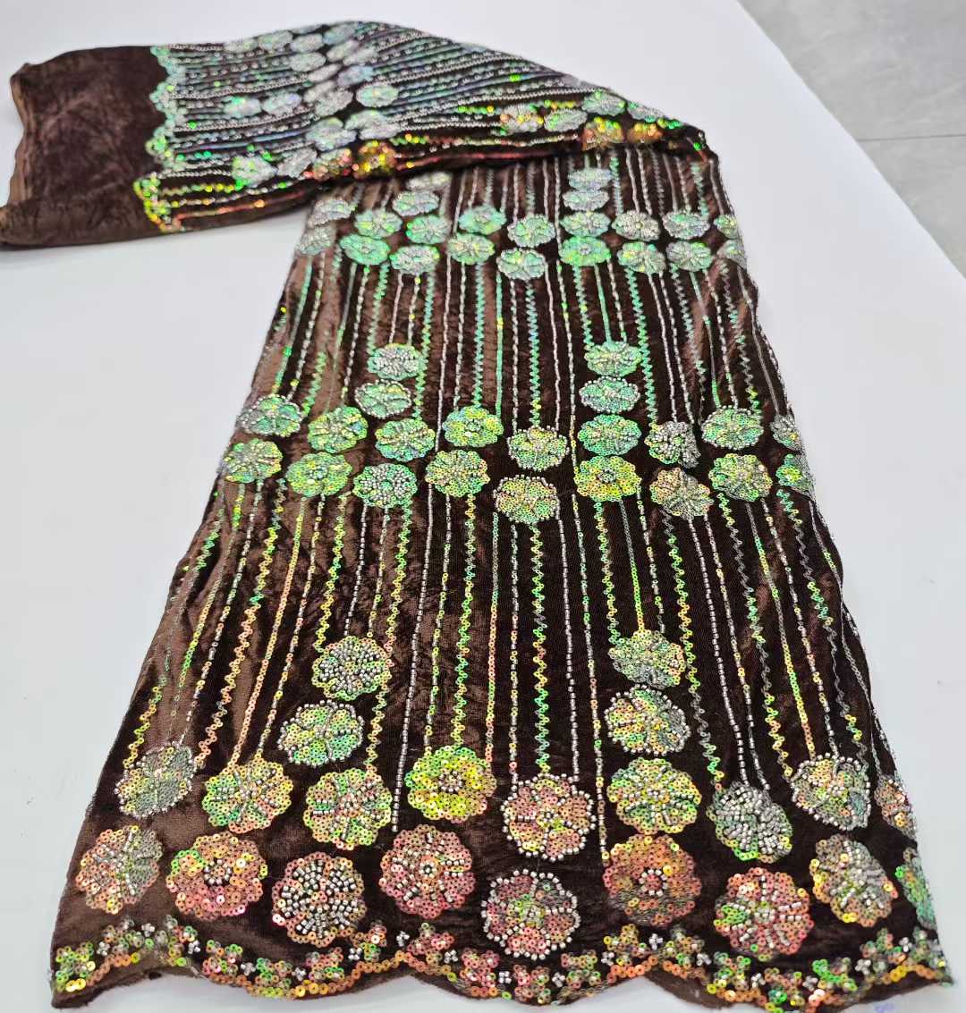 2026 New Design Luxury French  - Sewing Velvet Fabric ulasan dan harga