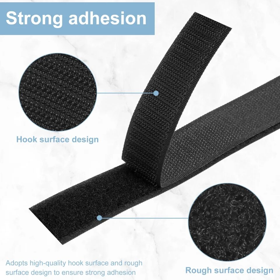 1-10M Hook and Loop Tape Nylon - Velcro Sew On ulasan dan harga