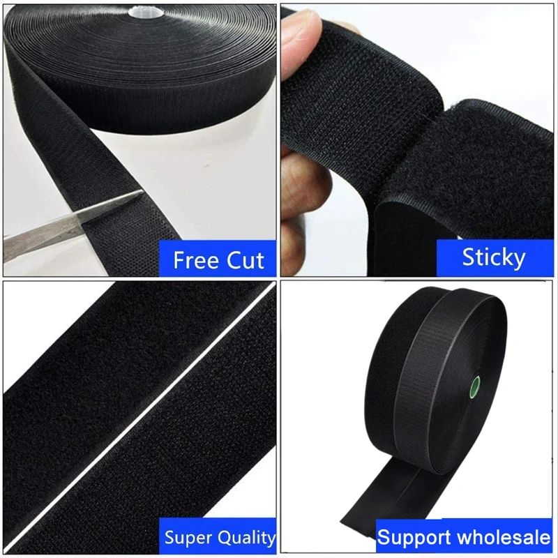 1-10M Hook and Loop Tape Nylon - Velcro Sew On ulasan dan harga
