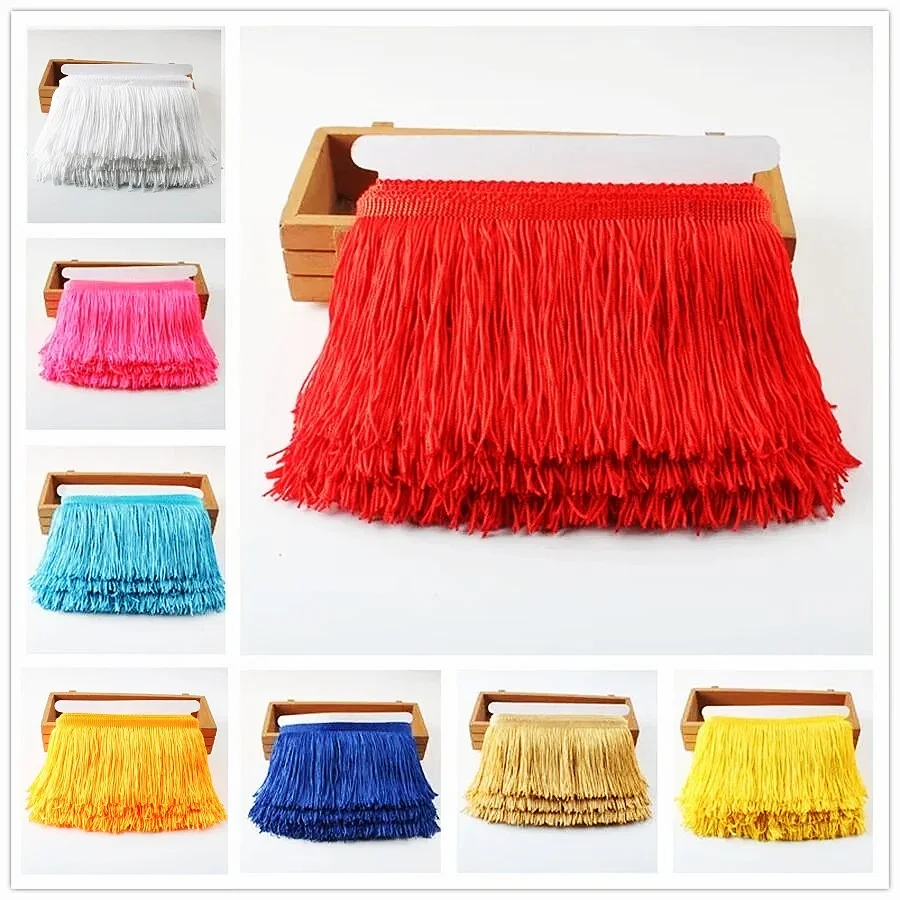 10Yards Tassel Fringe Trim Lac - Sewing Textile Art ulasan dan harga