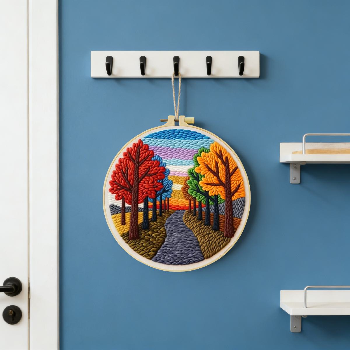 20X20CM/7.87inch Scenery punch - Sewing Textile Art ulasan dan harga