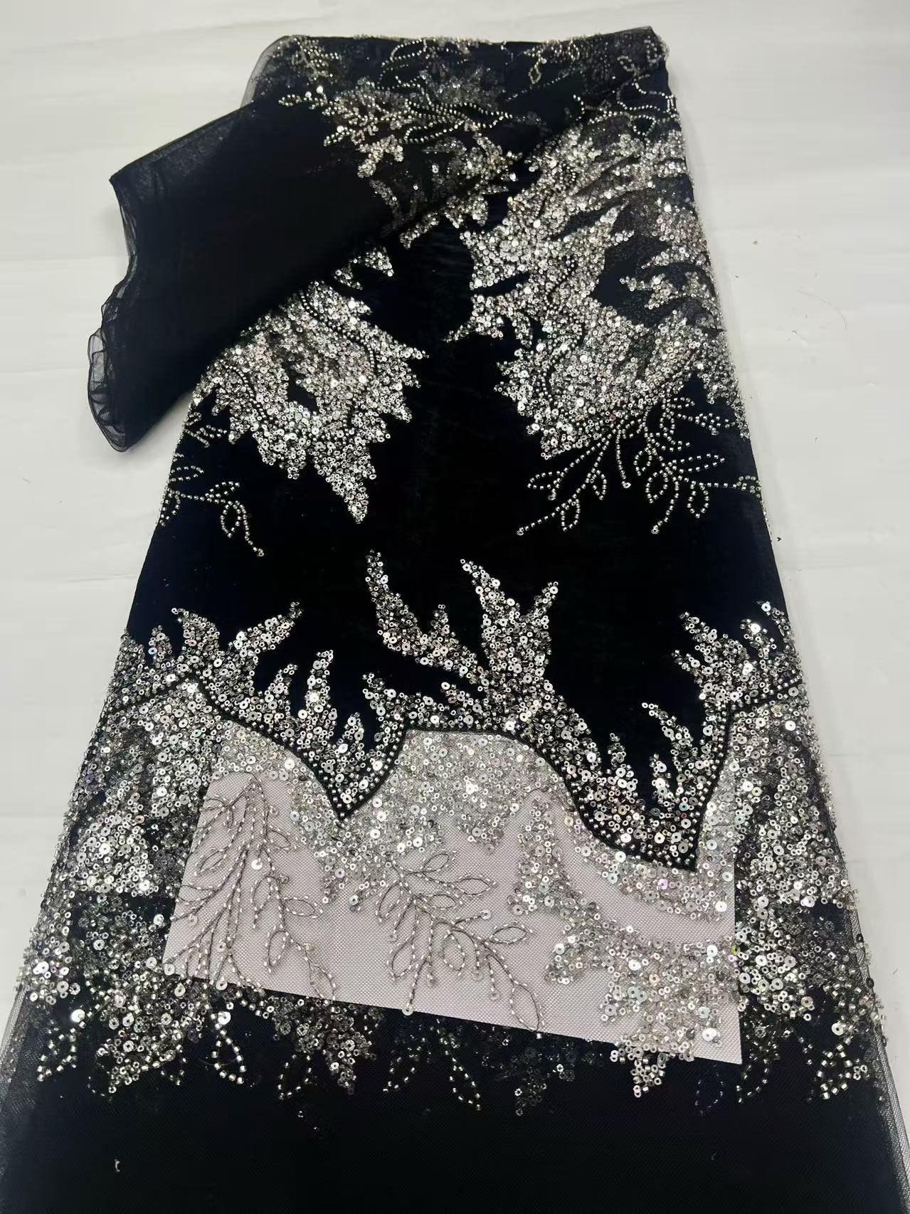 High-Quality African Velvet La - Sewing Velvet Fabric ulasan dan harga