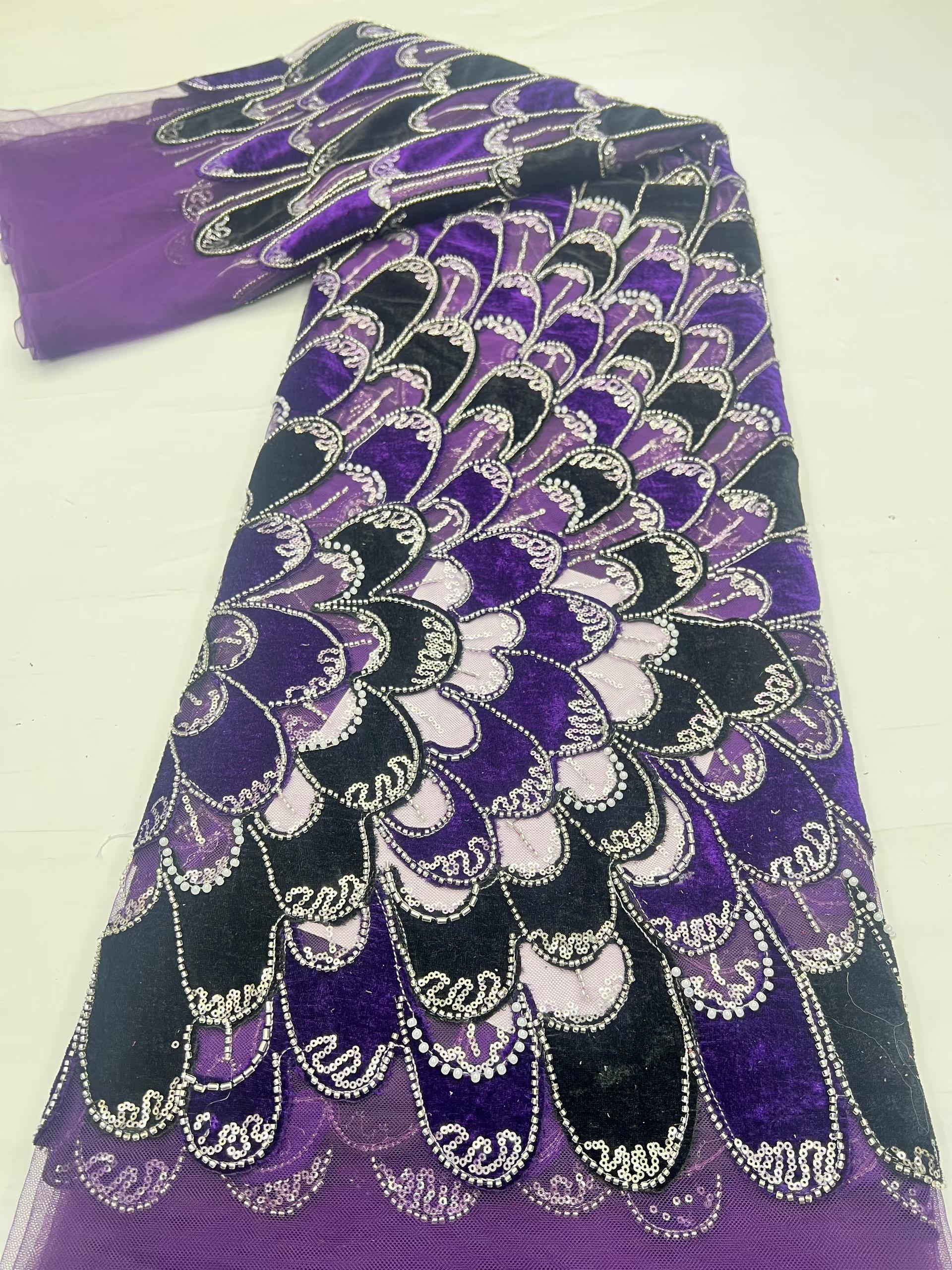 Luxury african fabric for wome - Sewing Velvet Fabric ulasan dan harga