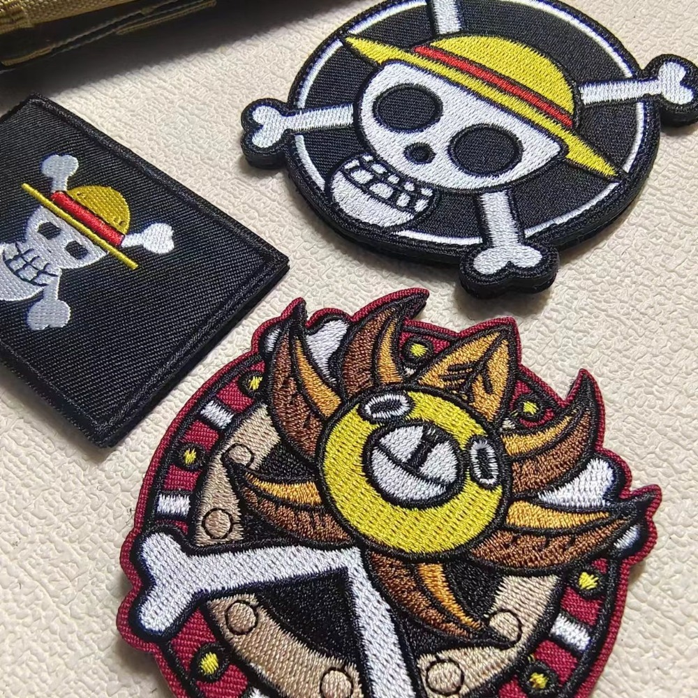 One Piece Badg Cartoon sleeve  - Velcro Sew On ulasan dan harga