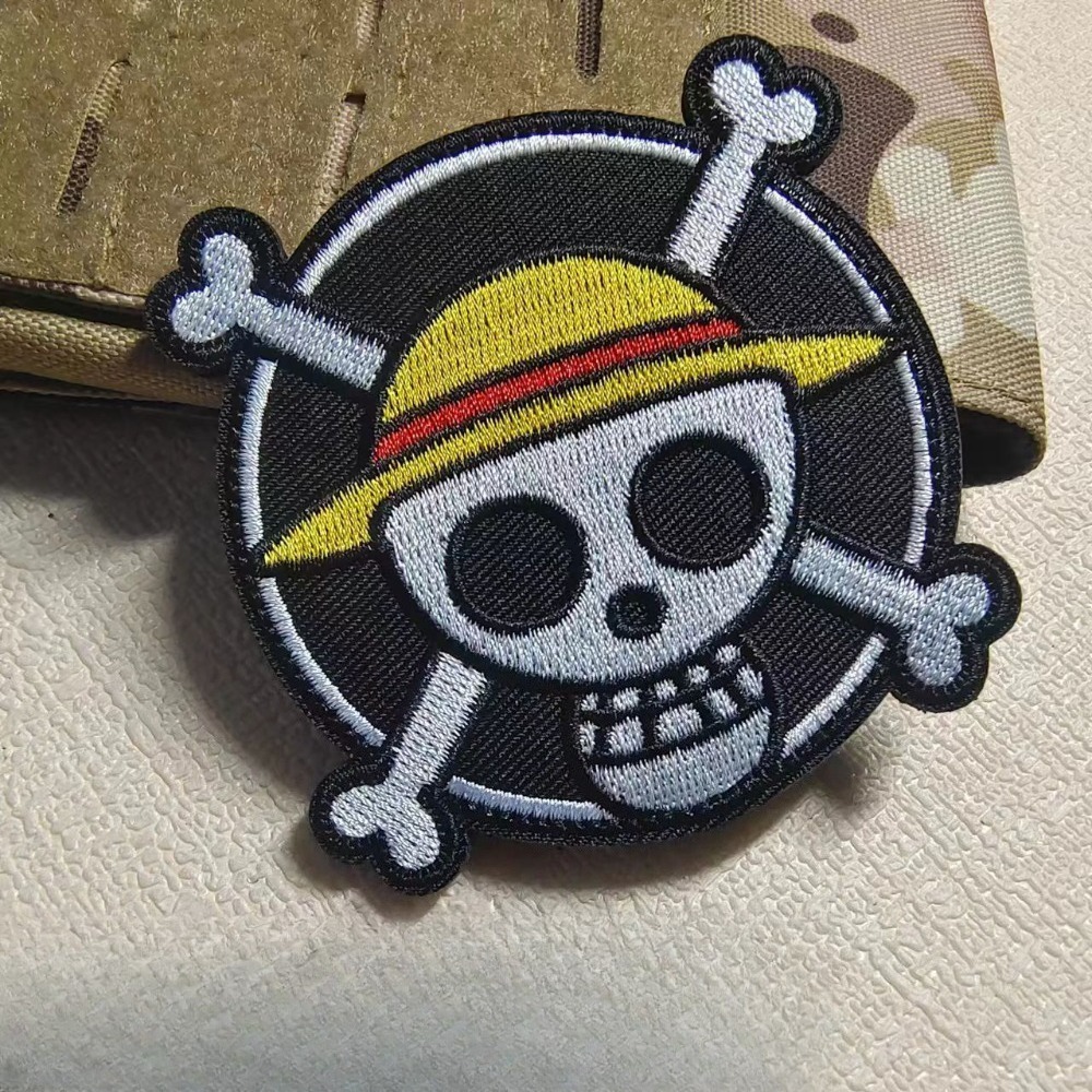One Piece Badg Cartoon sleeve  - Velcro Sew On ulasan dan harga