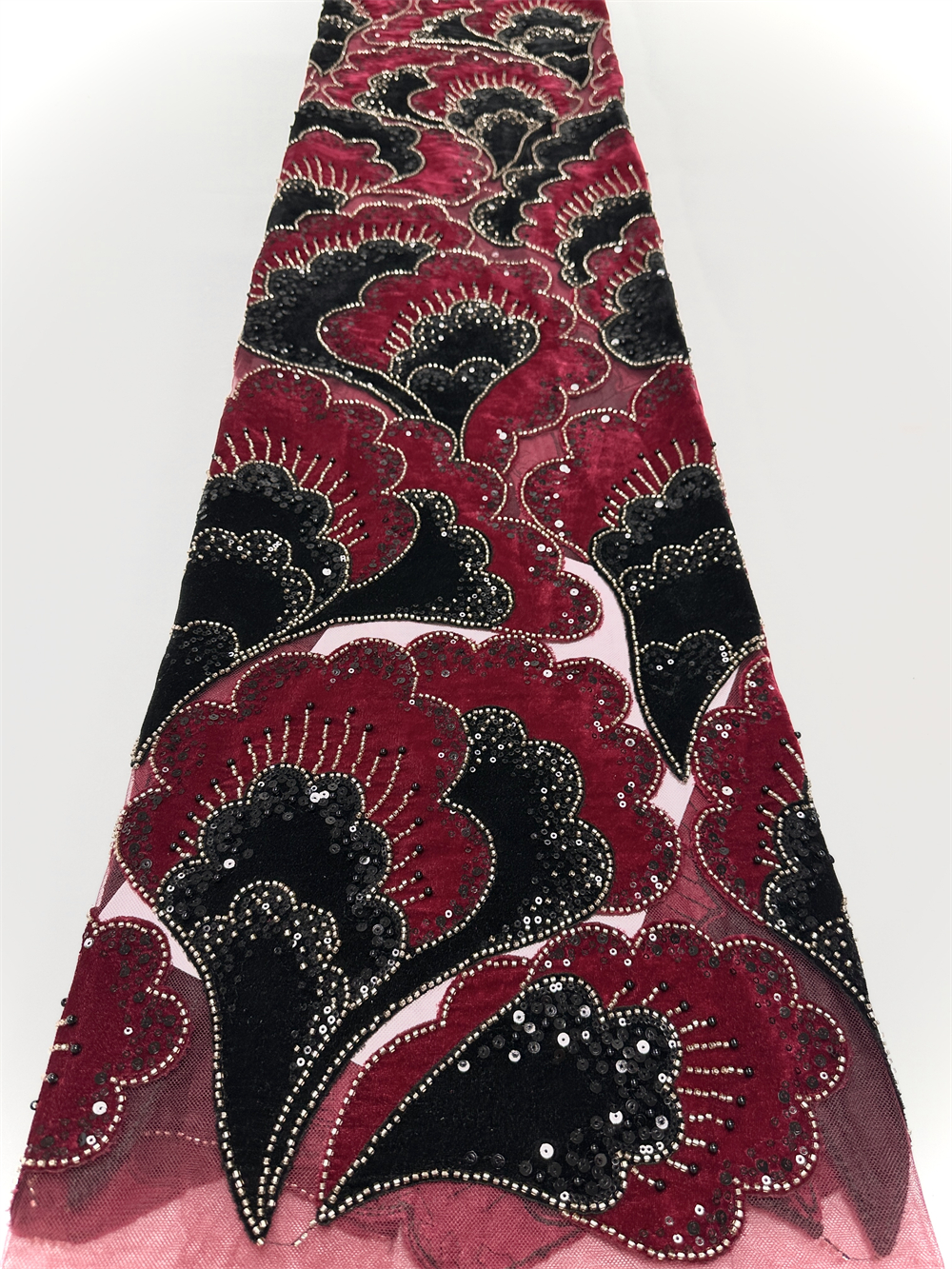 New African Velvet Lace Fabric - Sewing Velvet Fabric ulasan dan harga