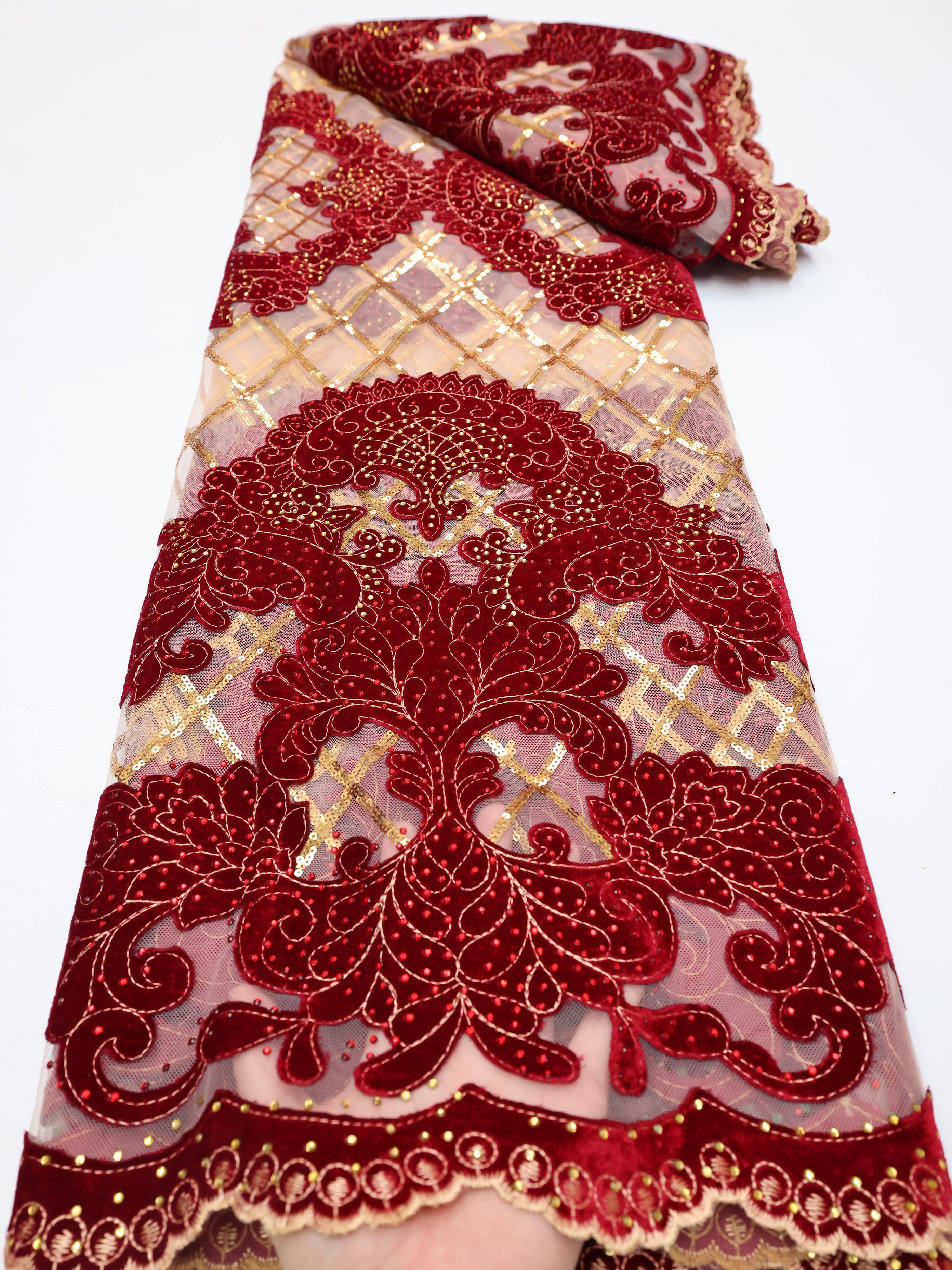 Wholesale Fashion African Velv - Sewing Velvet Fabric ulasan dan harga