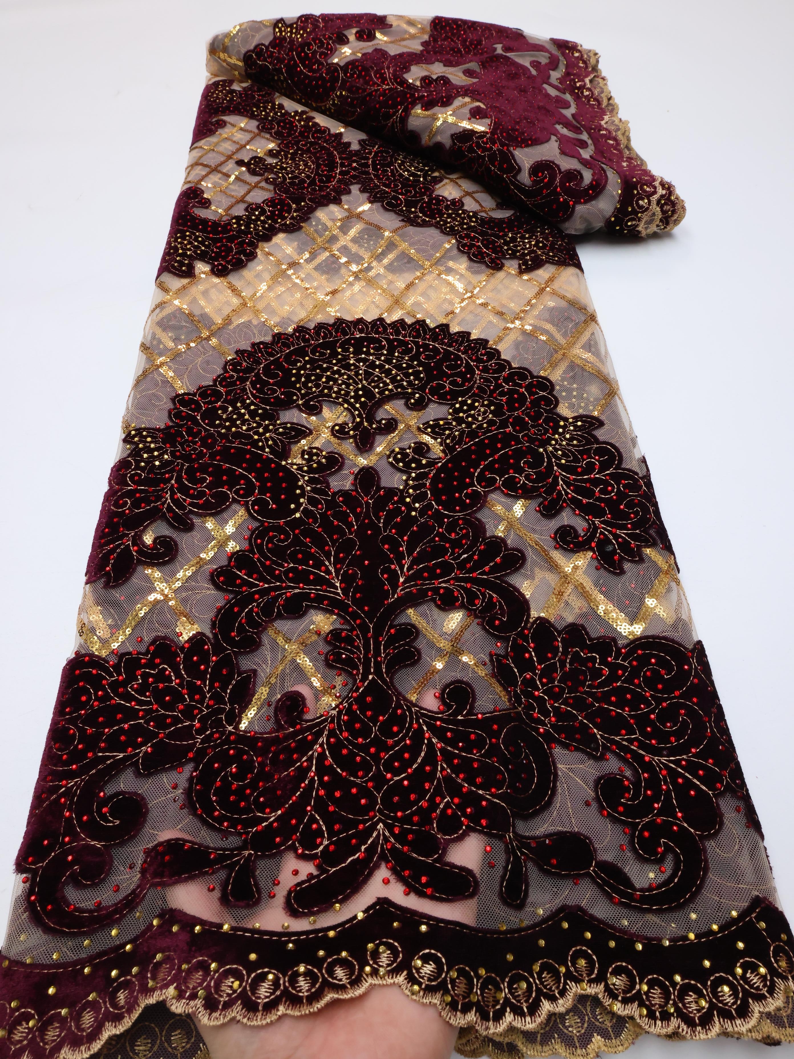 Wholesale Fashion African Velv - Sewing Velvet Fabric ulasan dan harga