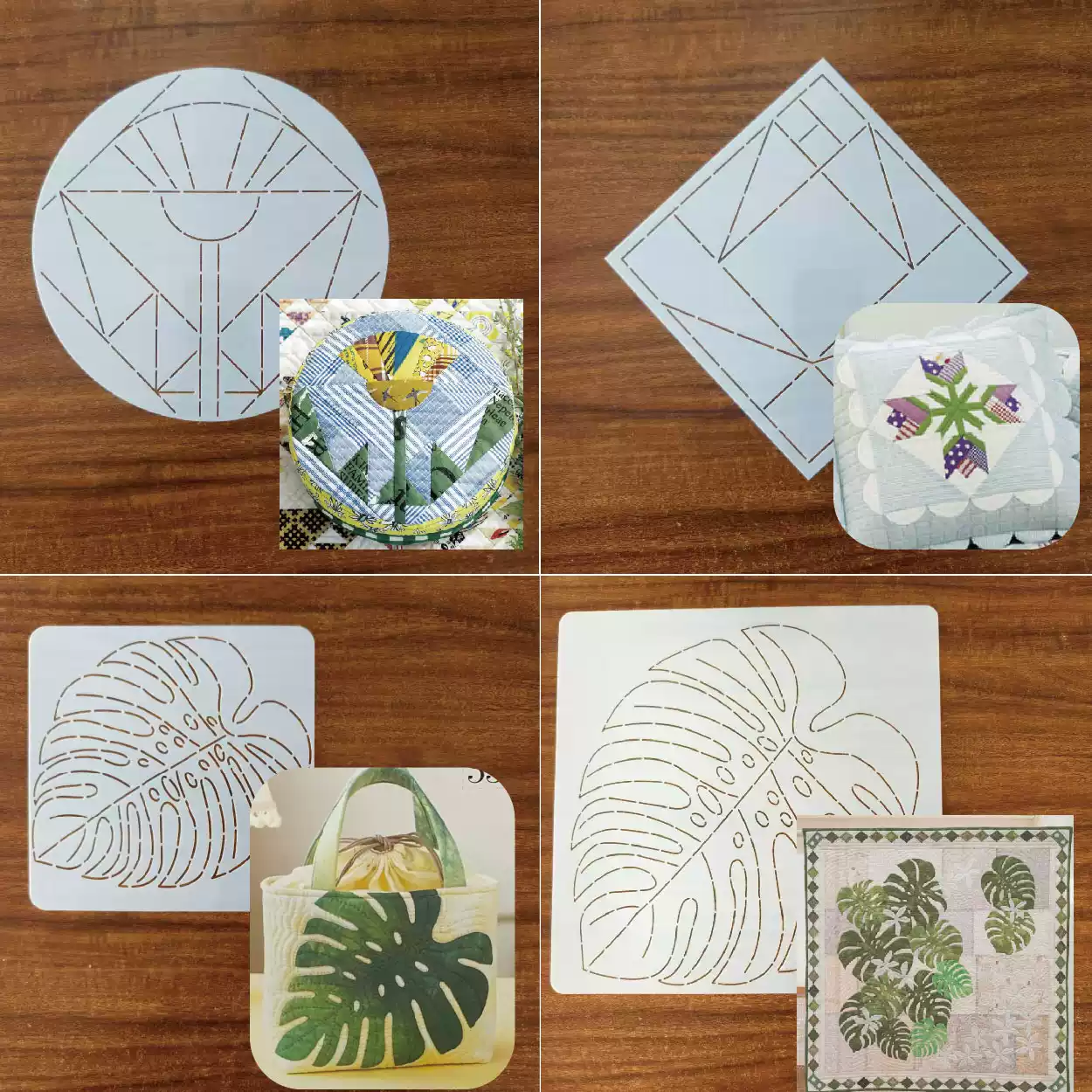 leaf flower Sashiko Embroidery - Sewing Textile Art ulasan dan harga