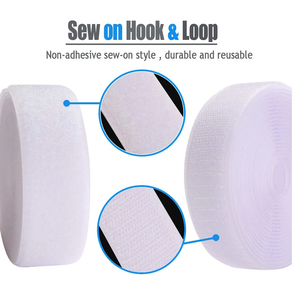 5Meter Sew on Hook And Loop Ta - Velcro Sew On ulasan dan harga