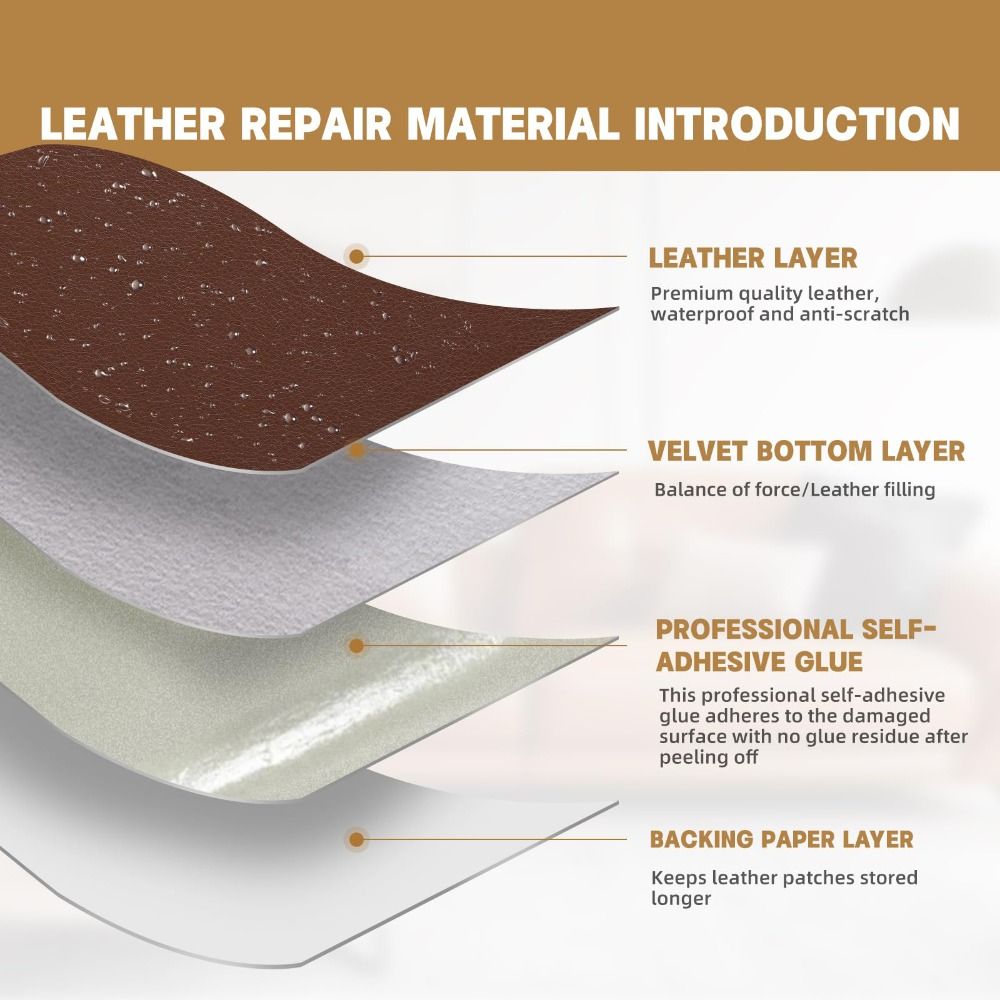 Self Adhesive Leather Repair P - Sewing Repair ulasan dan harga