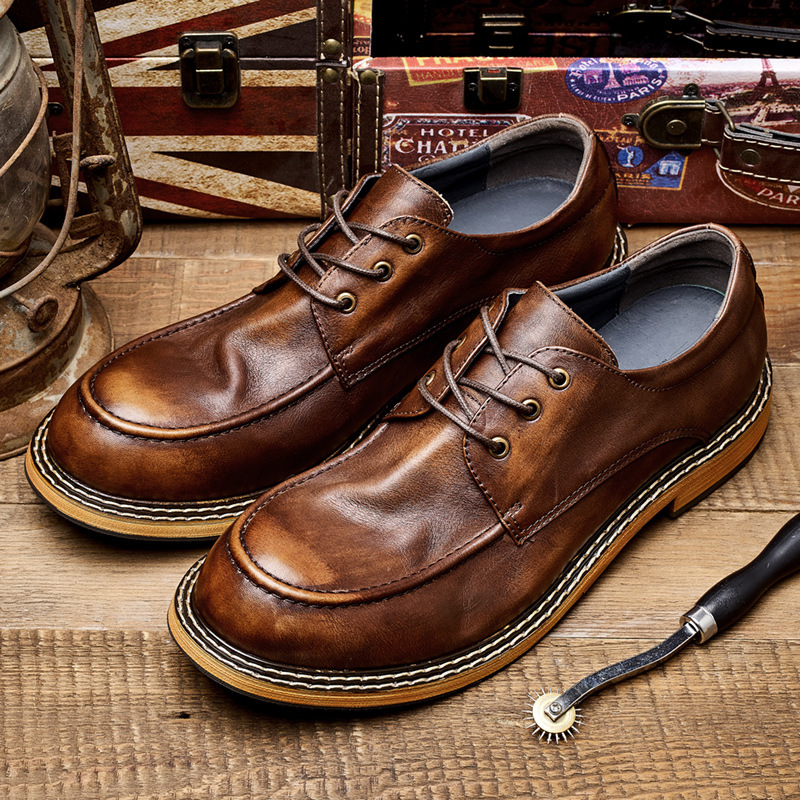 Genuine Leather Brogue Shoes L - Sewing Latex ulasan dan harga