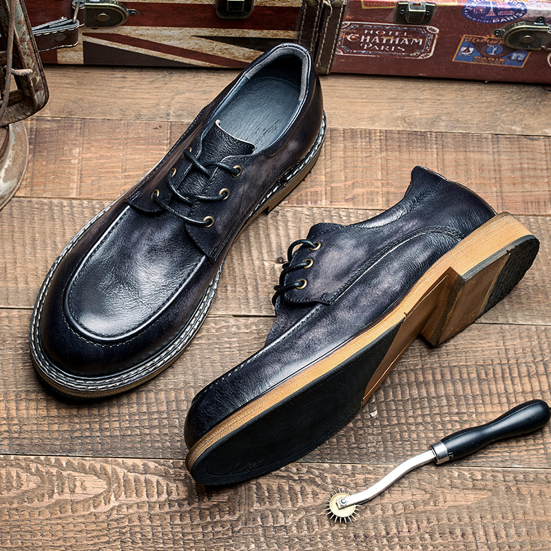 Genuine Leather Brogue Shoes L - Sewing Latex ulasan dan harga