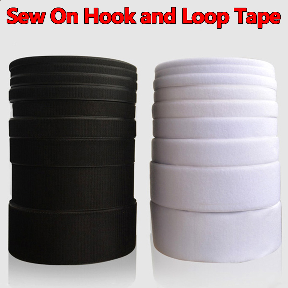1/2/3/5Meters Sew on Hook and  - Velcro Sew On ulasan dan harga