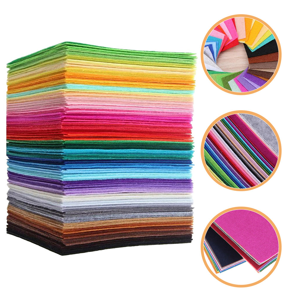 40Pcs Vibrant Nonwoven Fabric  - Sewing Textile Art ulasan dan harga