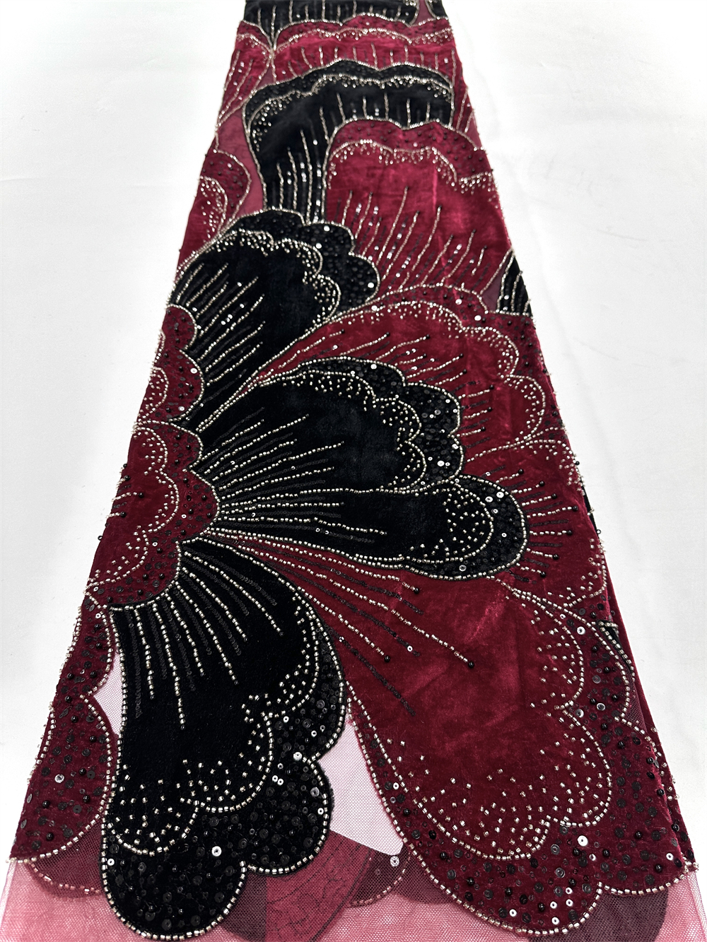 New African Velvet Lace Fabric - Sewing Velvet Fabric ulasan dan harga