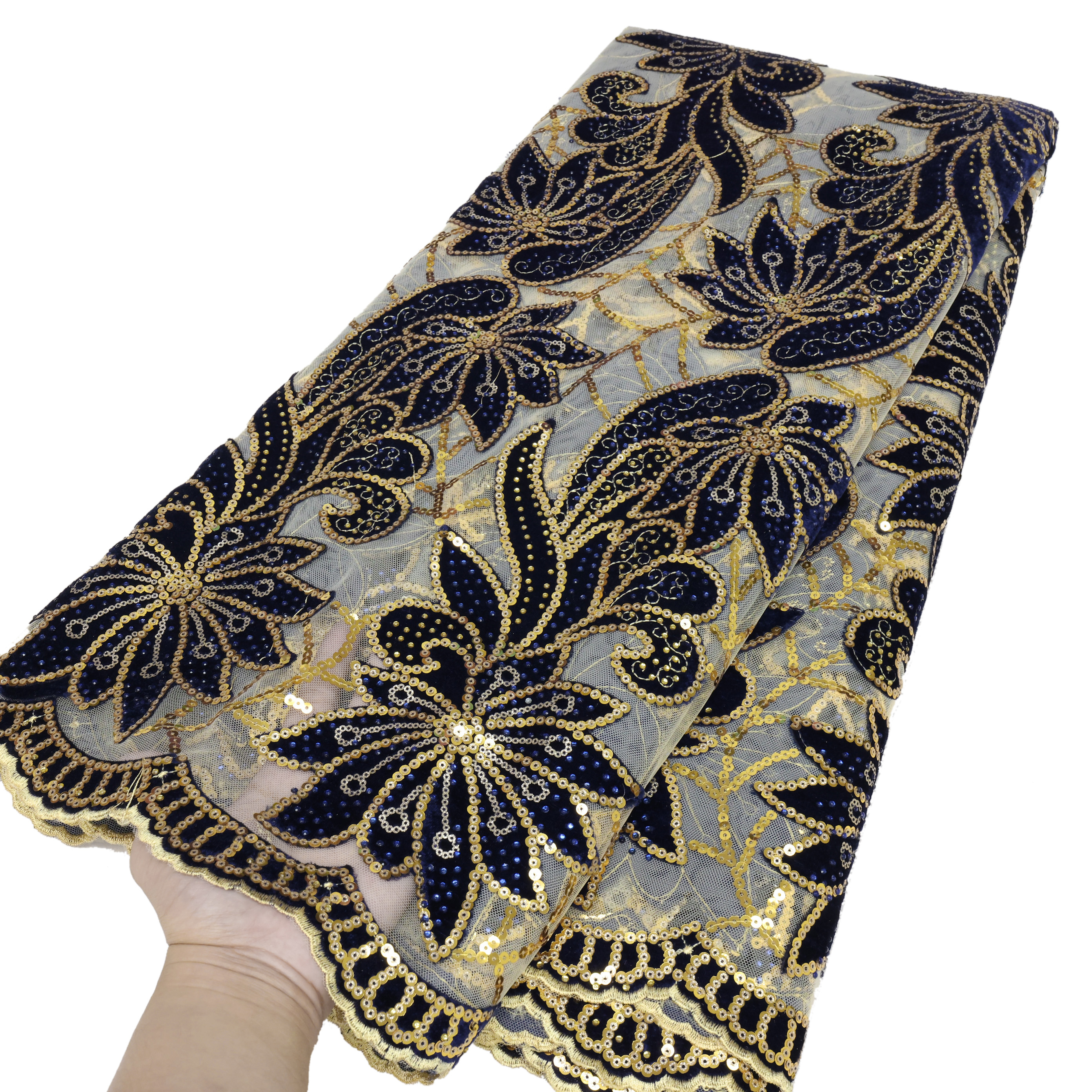 African Velvet Lace Fabric 202 - Sewing Velvet Fabric ulasan dan harga