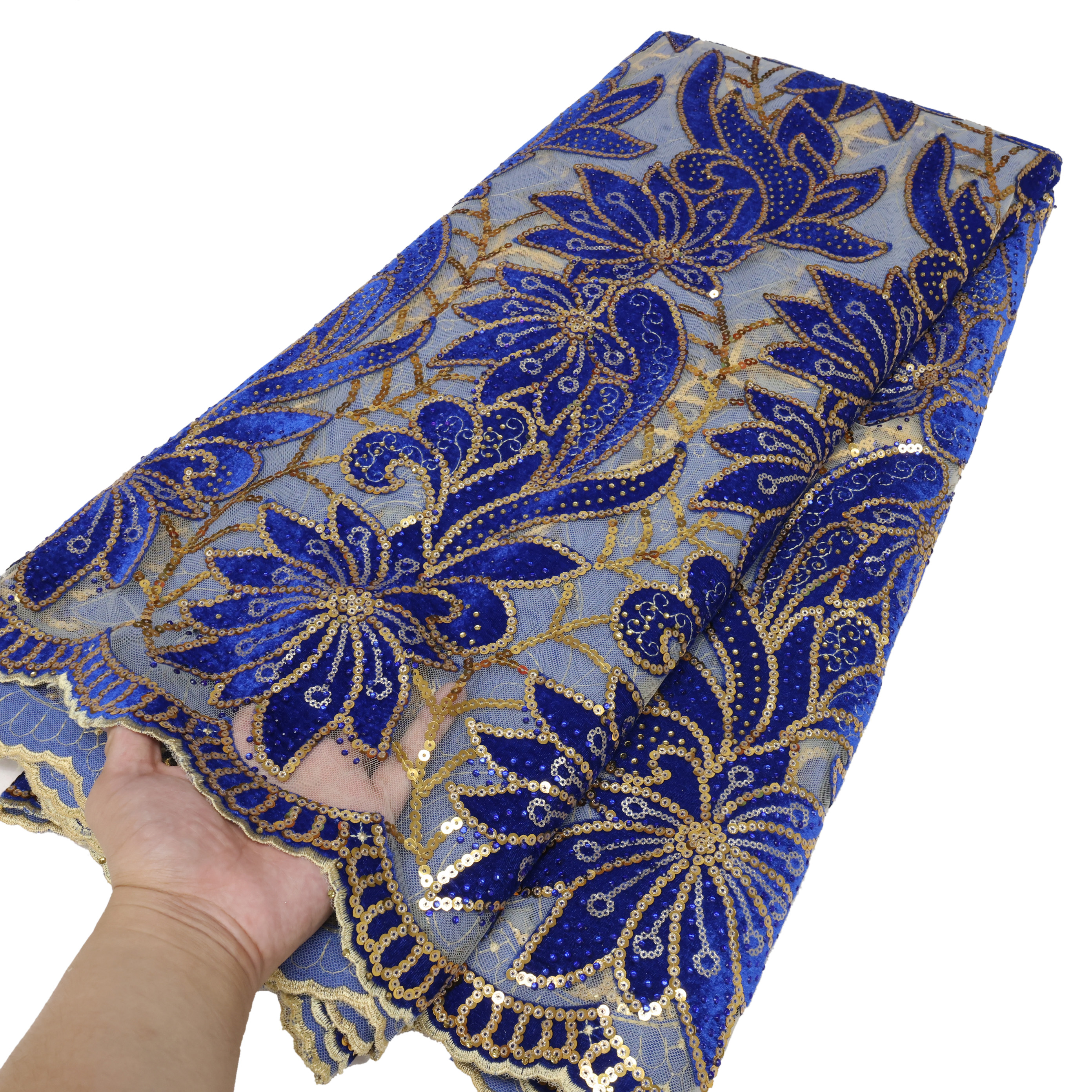 African Velvet Lace Fabric 202 - Sewing Velvet Fabric ulasan dan harga