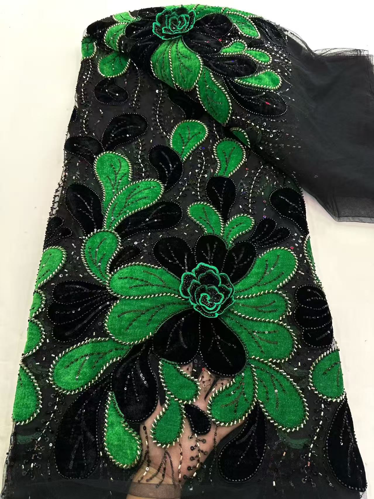 Latest African Velvet Lace Fab - Sewing Velvet Fabric ulasan dan harga
