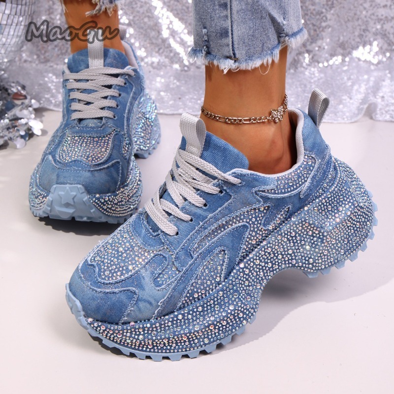Fashion Rhinestone Women's Chu - Sewing Garment ulasan dan harga