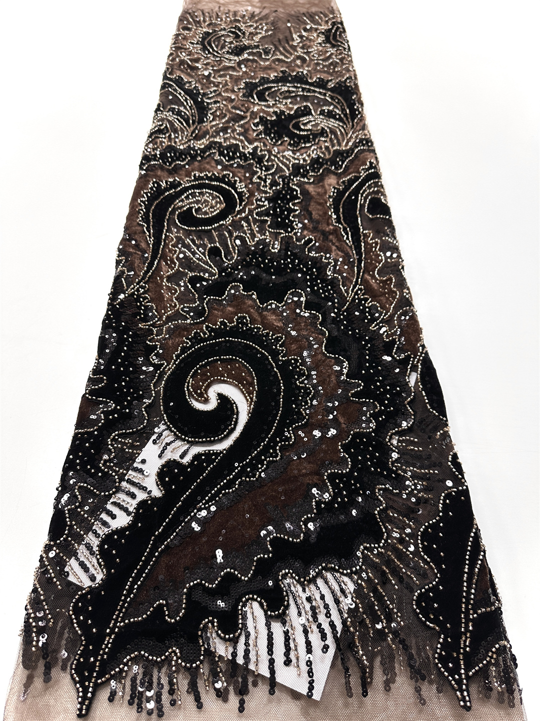 2025 African French Velvet Bea - Sewing Velvet Fabric ulasan dan harga