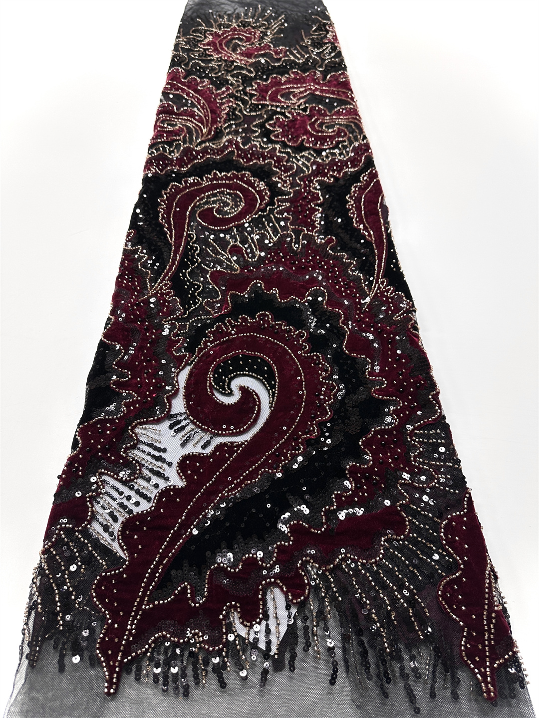 2025 African French Velvet Bea - Sewing Velvet Fabric ulasan dan harga