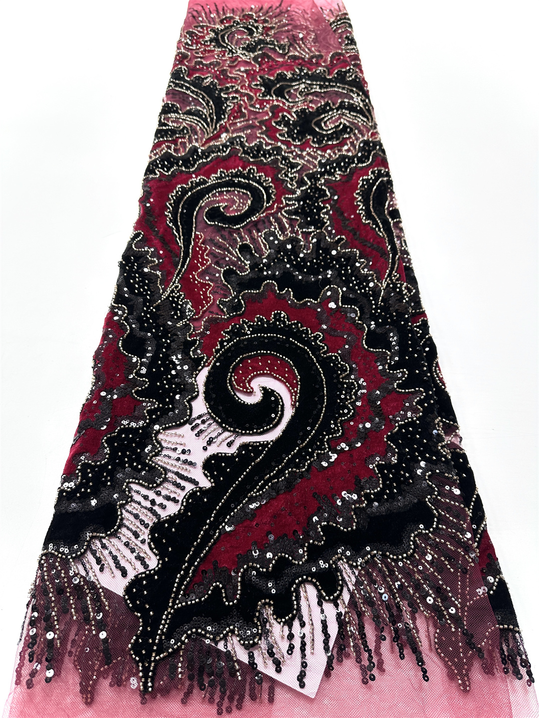 2025 African French Velvet Bea - Sewing Velvet Fabric ulasan dan harga
