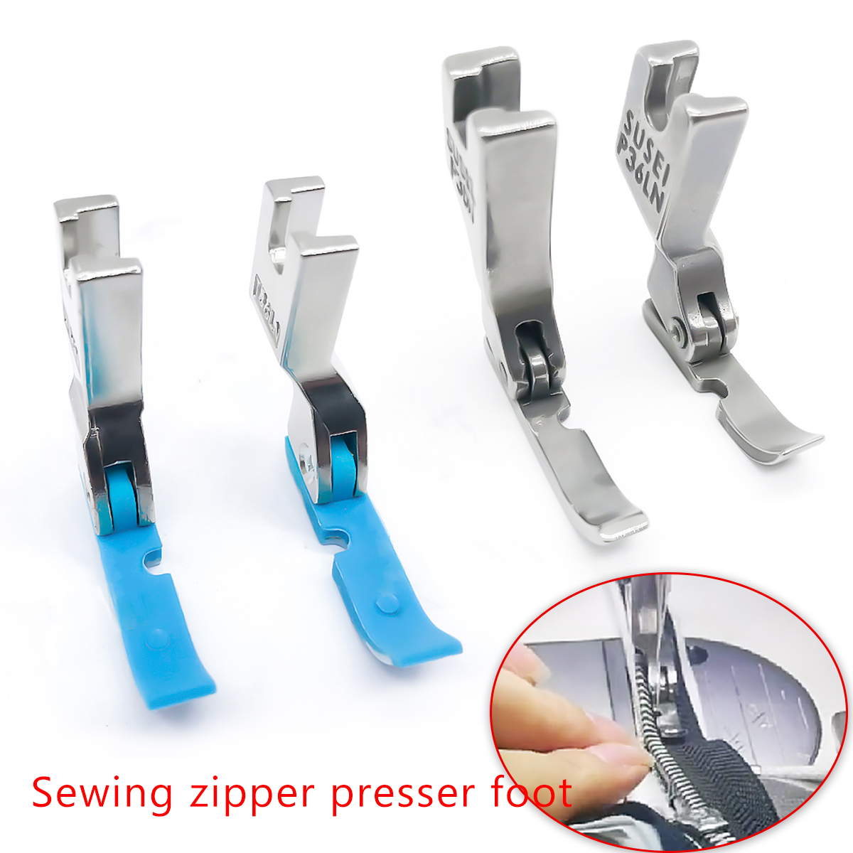 2pcs  left and right side pres - Zipper Foot Presser ulasan dan harga