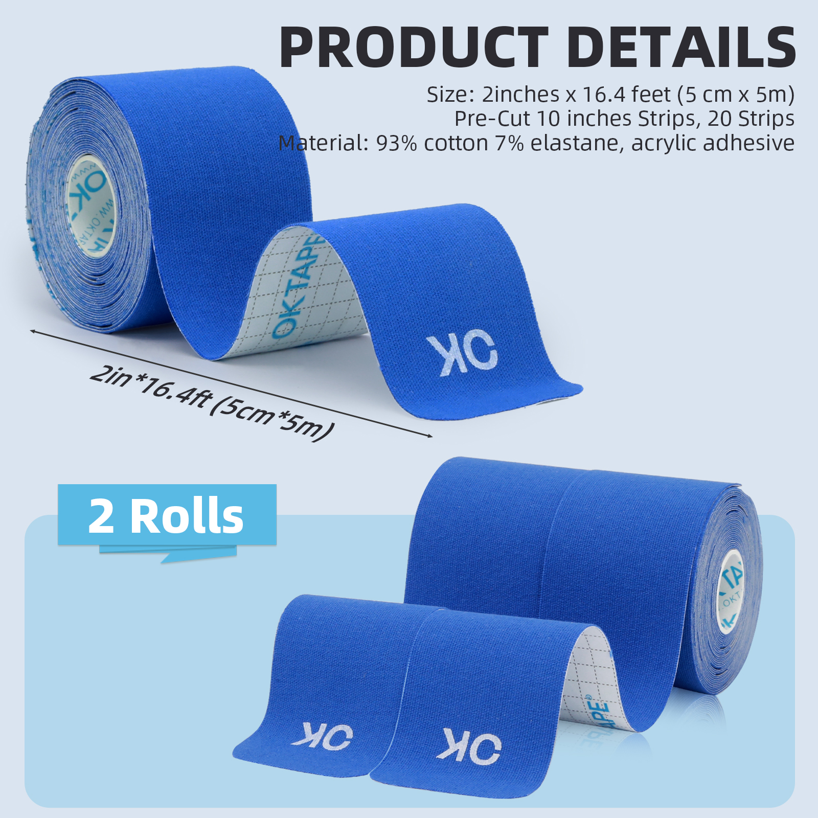 2 Rolls OK TAPE Updated Kinesi - Sewing Latex ulasan dan harga