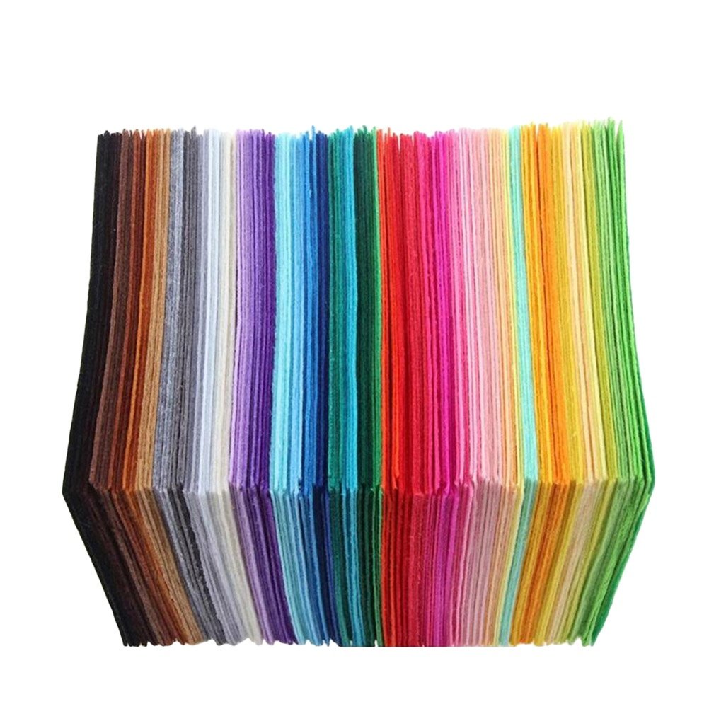 40Pcs Colorful Nonwoven Fabric - Sewing Textile Art ulasan dan harga
