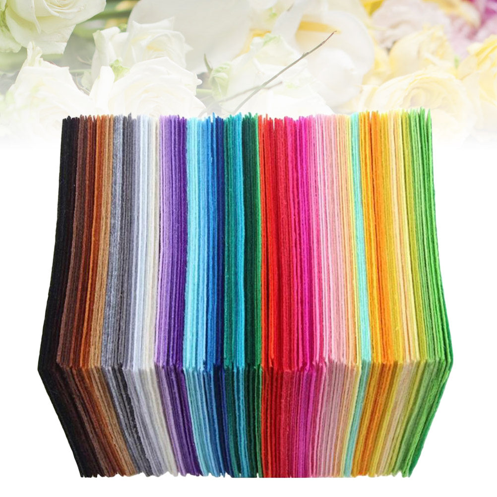 40Pcs Colorful Nonwoven Fabric - Sewing Textile Art ulasan dan harga