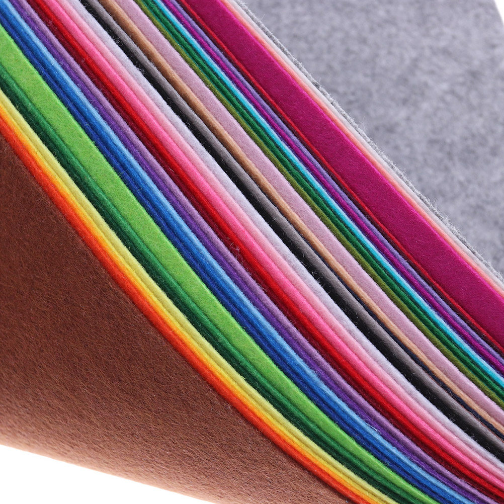 40Pcs Colorful Nonwoven Fabric - Sewing Textile Art ulasan dan harga